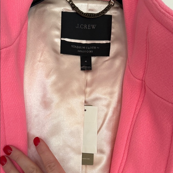 J. Crew Pink Trench Coat - Picture 2 of 3